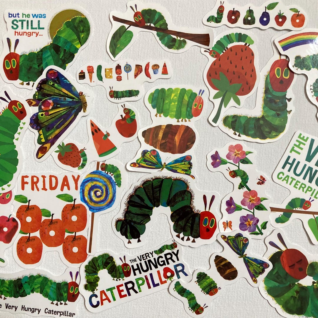 The Very Hungry Caterpillar Sticker Pack. Assorted. - Etsy