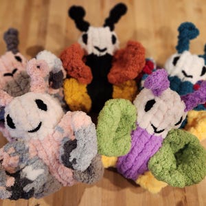 butterfly, stuffie, plushie, handmade toy, handmade gift, Amigurumi, hand knit, chunky knit, stuffed animal