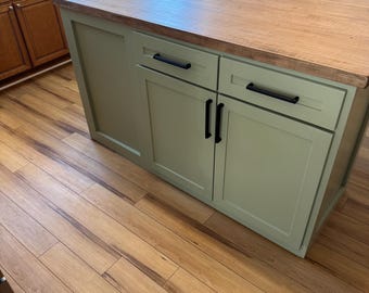 Modern Kitchen Island, Custom Wood furniture, Storage Island | Handmade Piece,