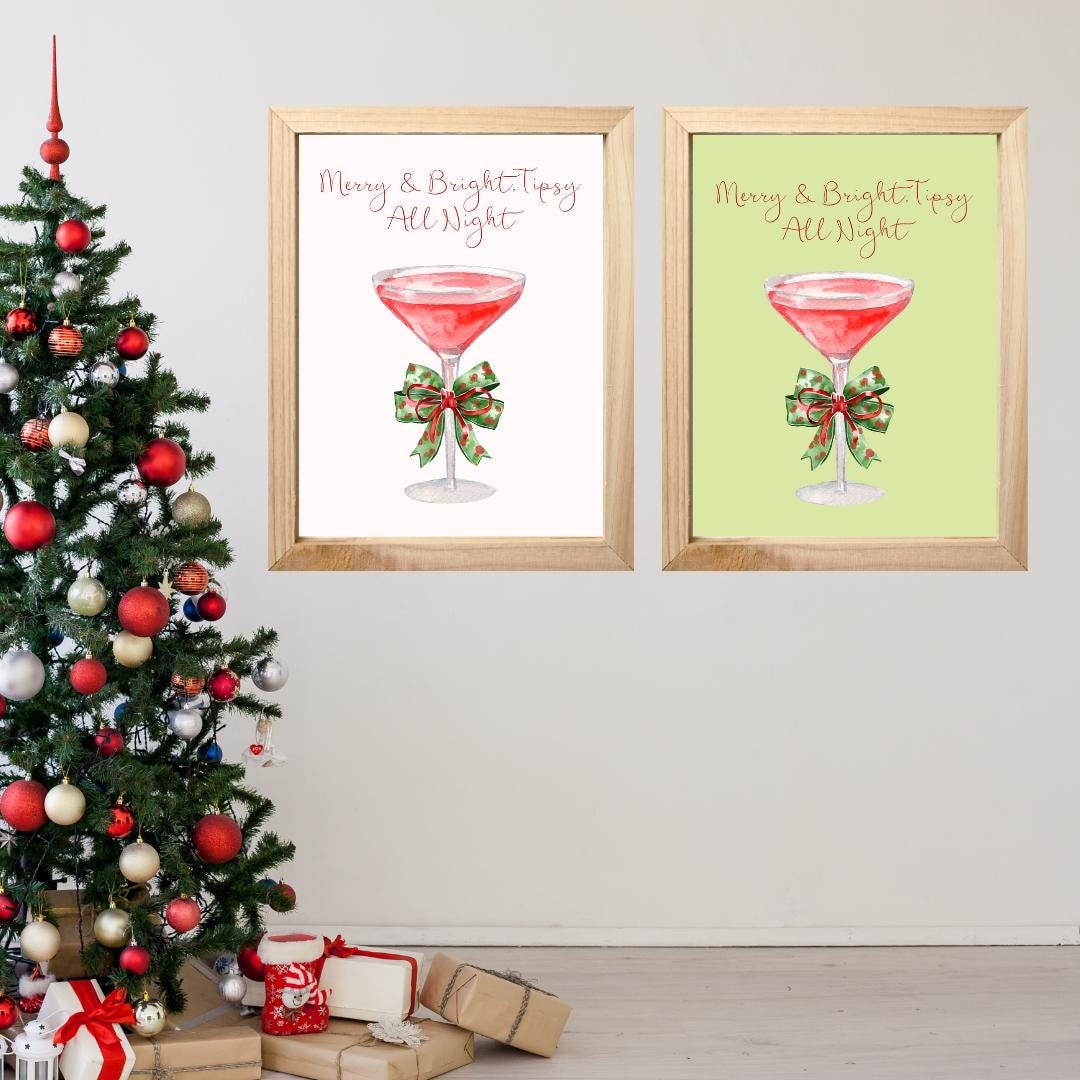 CHRISTMAS COSMO BUNDLE Christmas Gallery Wall, Christmas Digital ...