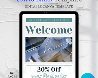 Canva Email Marketing Template: Editable Business Designs (Digital Download)