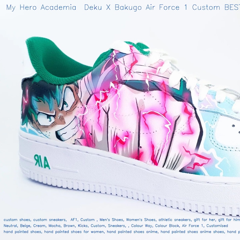My Hero Academia Deku X Bakugo Air Force 1 Custom Best Selling - Etsy ...