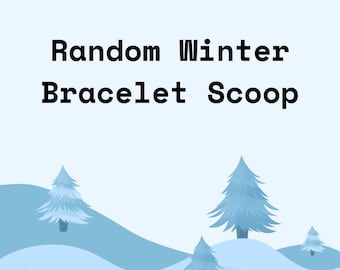 Conjunto de pulseras de invierno al azar, joyas con temática navideña, crea tu propio conjunto de pulseras temáticas, Navidad, Año Nuevo, festividades.