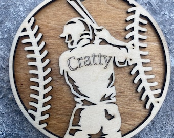 Adorno deportivo personalizado / Adorno personalizado de carpintería
