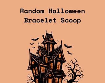Conjunto de pulseras de Halloween al azar, joyas con primicias al azar, crea tu propio conjunto de pulseras temáticas