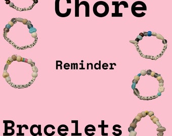 Pulseras recordatorias de tareas personalizadas