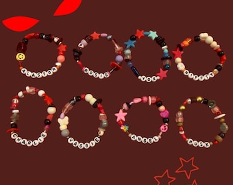 Pulseras de personajes de Hazbin Hotel / Pulseras de amistad con animación temática de fanáticos