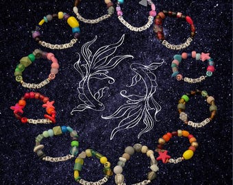 Pulsera personalizada del zodiaco astrológico / Pulsera del zodiaco astrológico y espacial
