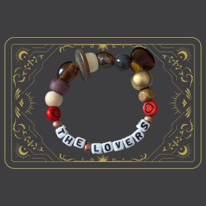 Los Amantes / Pulsera de Cartas del Tarot