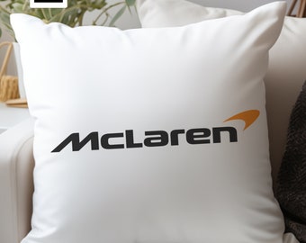 McLaren Formula 1 Logo Cushion Cover | Classic Car Pillow Cover | Car Cushion Cover | Home Décor