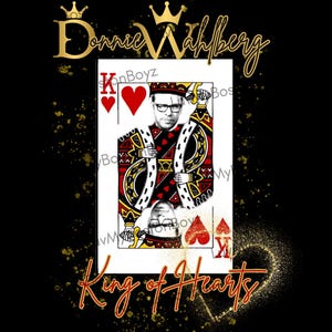 NKOTB Vegas King of Hearts DTF transfer