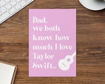Swiftie Father's Day Card