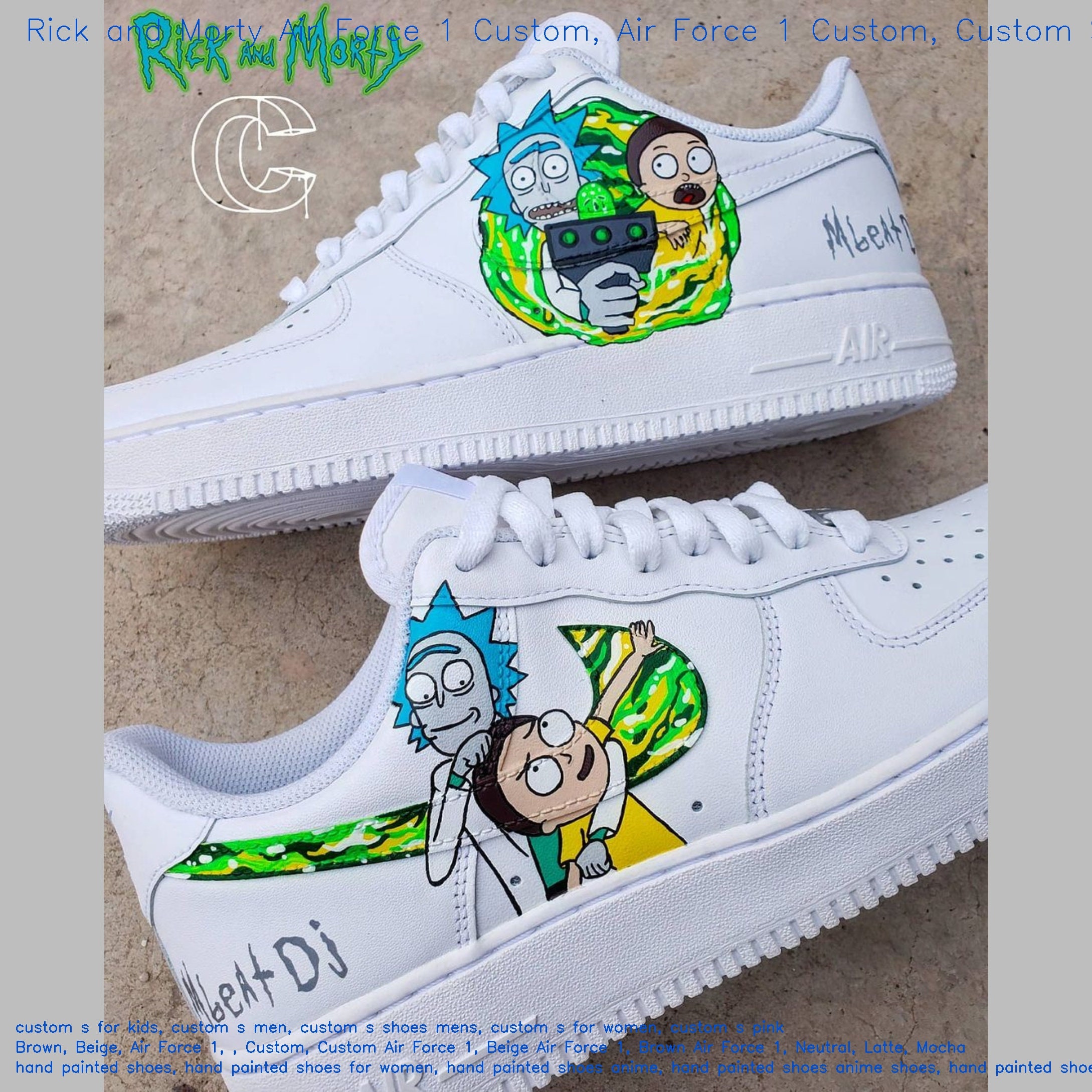Air force 1 cheap rick et morty