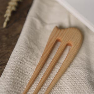 3 Prong Hair Fork, Wooden Hair Pin, Hair Sticks, For Women, Hair Fork, Women Gift, For Her