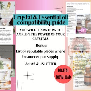 Crystal Essential Guide Printable Witch Handbook Digital Magic Reference Downloadable Wiccan Resource Protection Spell Pagan Ritual Book