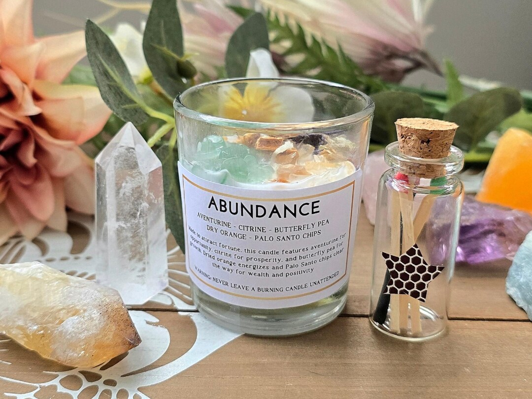 Manifestation Candle Bundle for Altar Spiritual Gift Crystal Healing ...