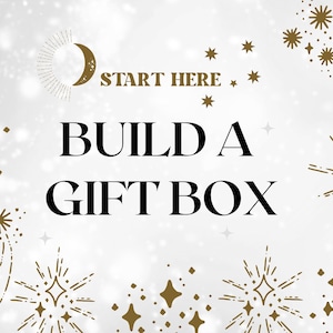 Bauen Sie eine Geschenkbox Erstellen Sie Ihr eigenes nachdenkliches Geschenk für Geburtstag spirituelle Geschenkkarte Personalisiertes Wertschätzungsgeschenk Kristallset für witchy Geschenk