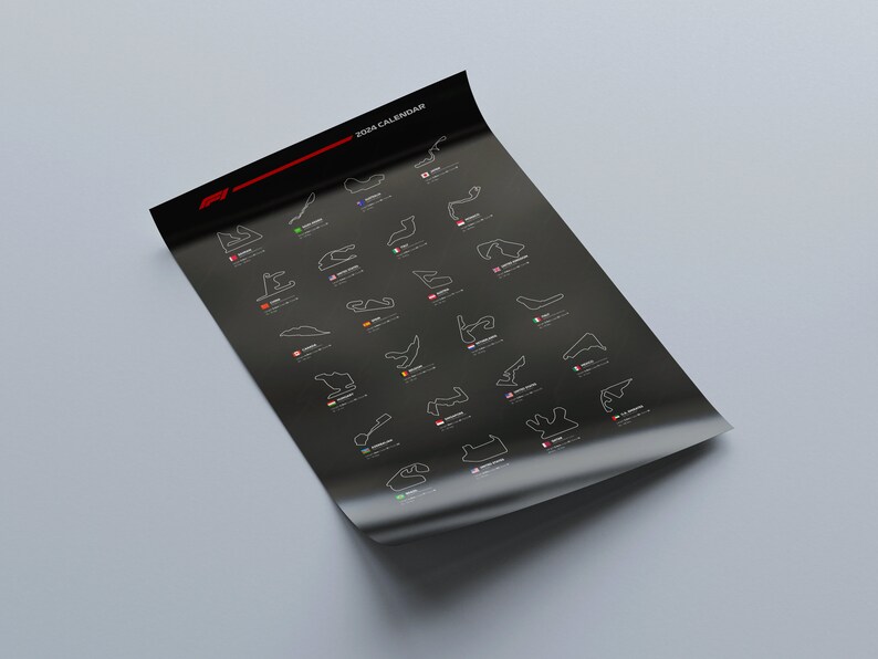 Formula 1 2024 Calendar for F1 Fan Formula 1 2024 Schedule, Racing
