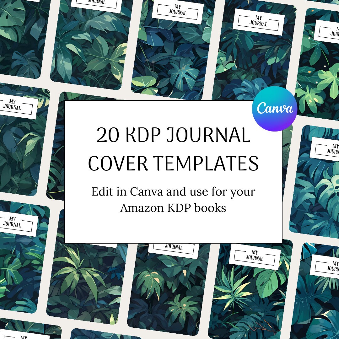 KDP Journal Cover, 6x9 KDP Journal Template, Kdp Cover 8.5x11, Kdp