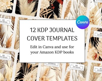 KDP journal cover, 6x9 KDP journal template, kdp cover 8.5x11, kdp Canva template, kdp paperback cover, kdp book cover, KDP template cover