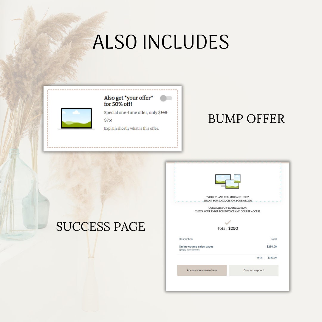 Thrivecart Template Course Sales Page, Sales Funnel Checkout Template ...