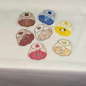 BT21 Fandmade Pudding Sticker Set