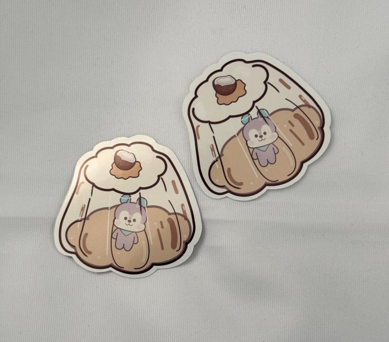 Sticker Pudding BT21 Fandmade Pudding Sticker Set - Etsy