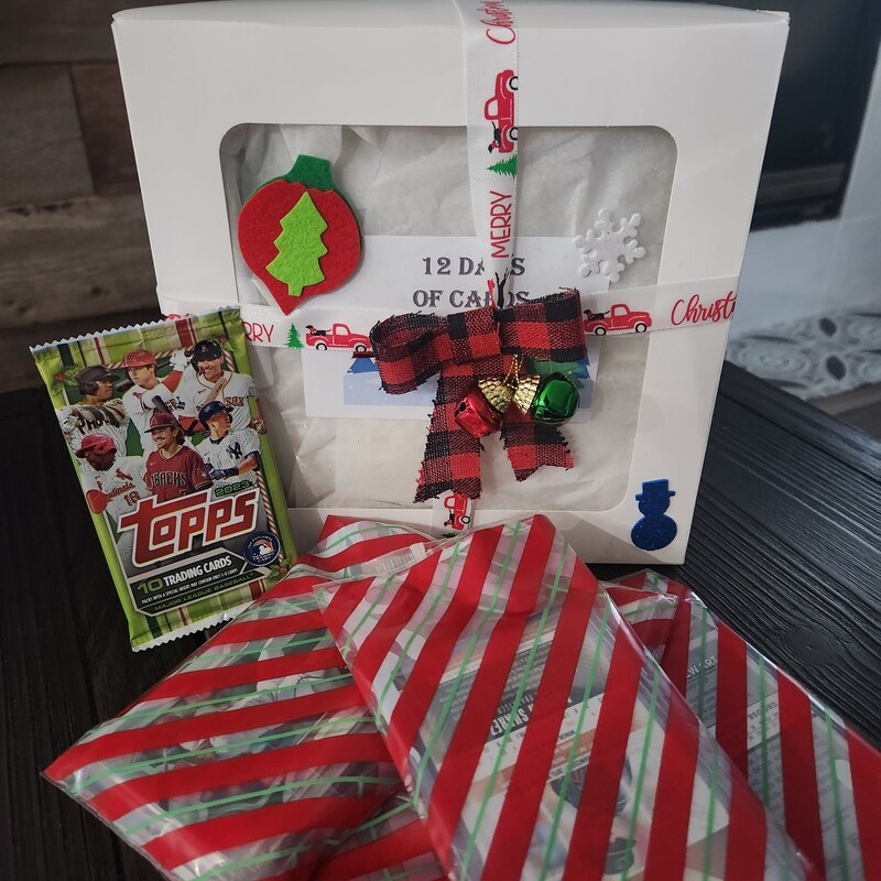 Baseball Card Advent Calendar 2025 Printable Pdf Alene Lorinda