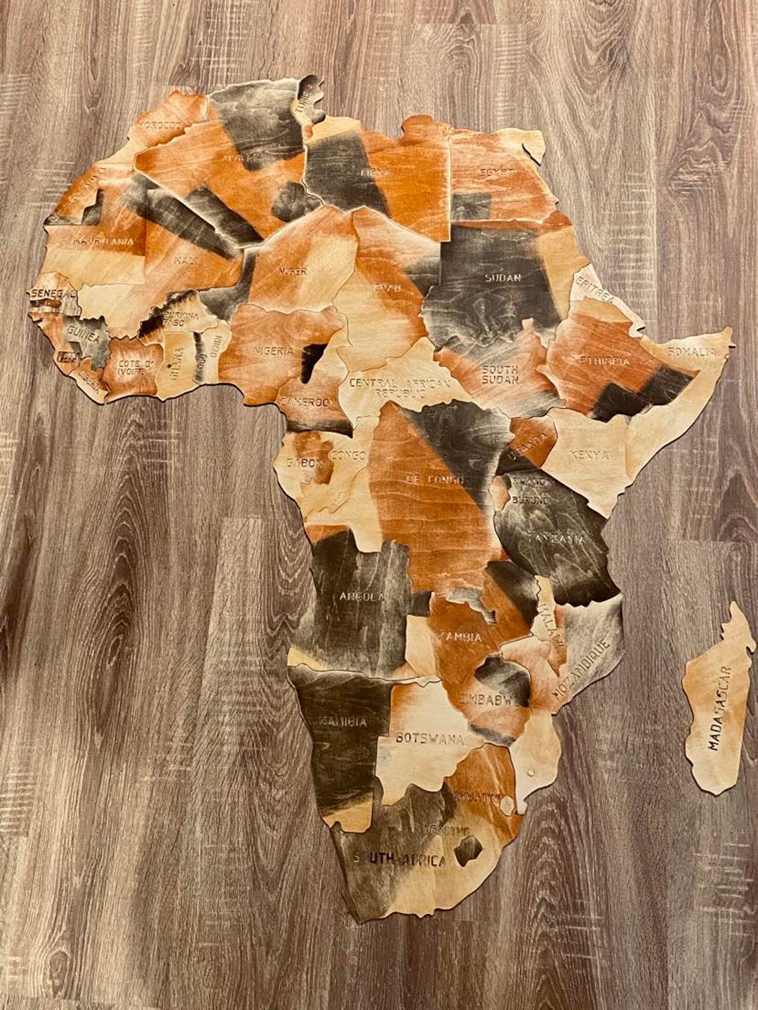 Africa Puzzles African Map Large 1200 X 1000 - Etsy