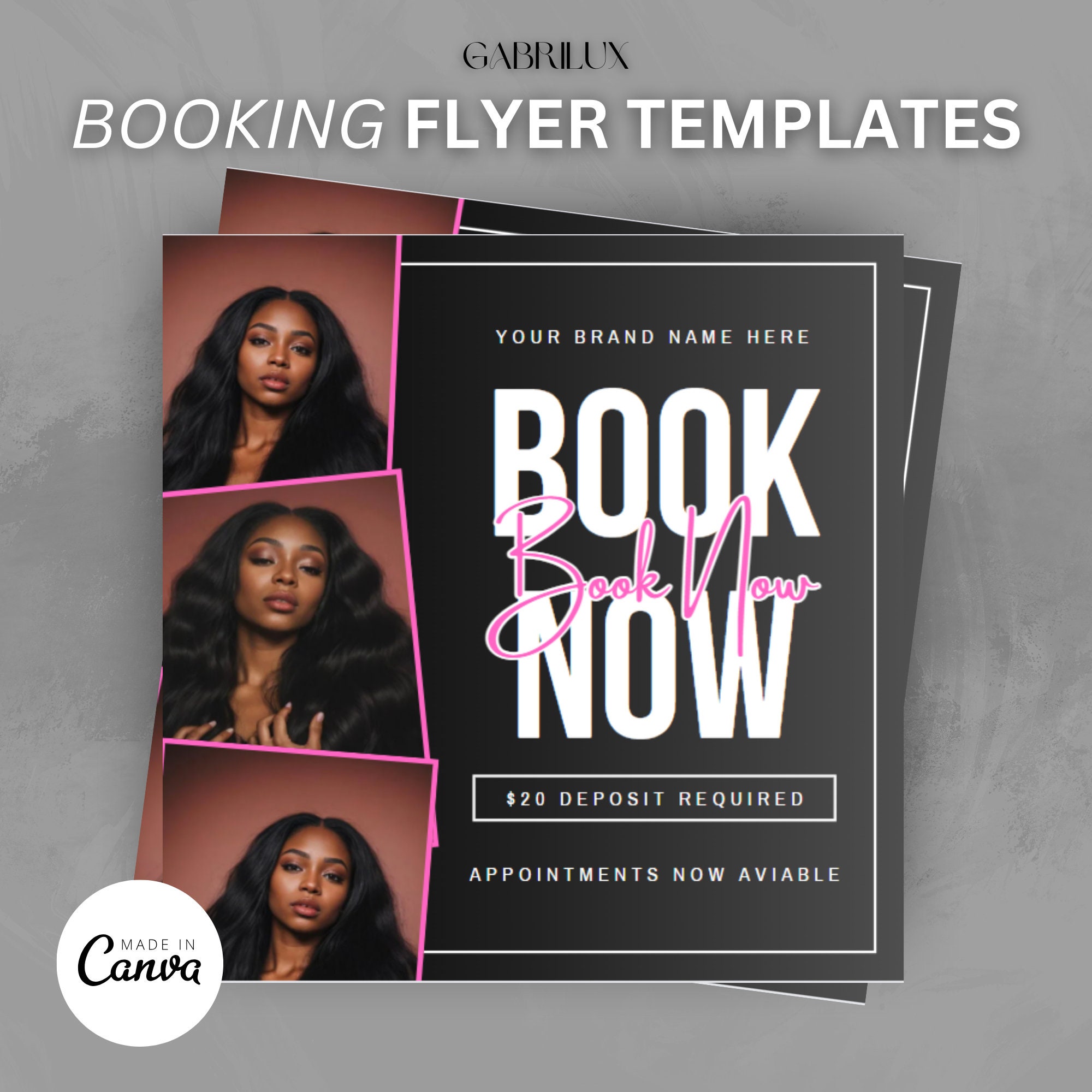 Editable Book Now Flyer, DIY Appointments Available Template, Premade ...