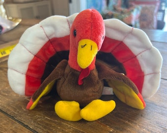 Collectible Beanie Baby Vintage Turkey "Gobbles"