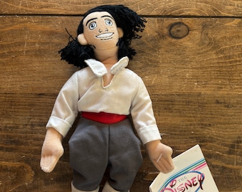 Prince Eric The Little Mermaid Disney Vintage Bean Bag Plush Collectible Toy