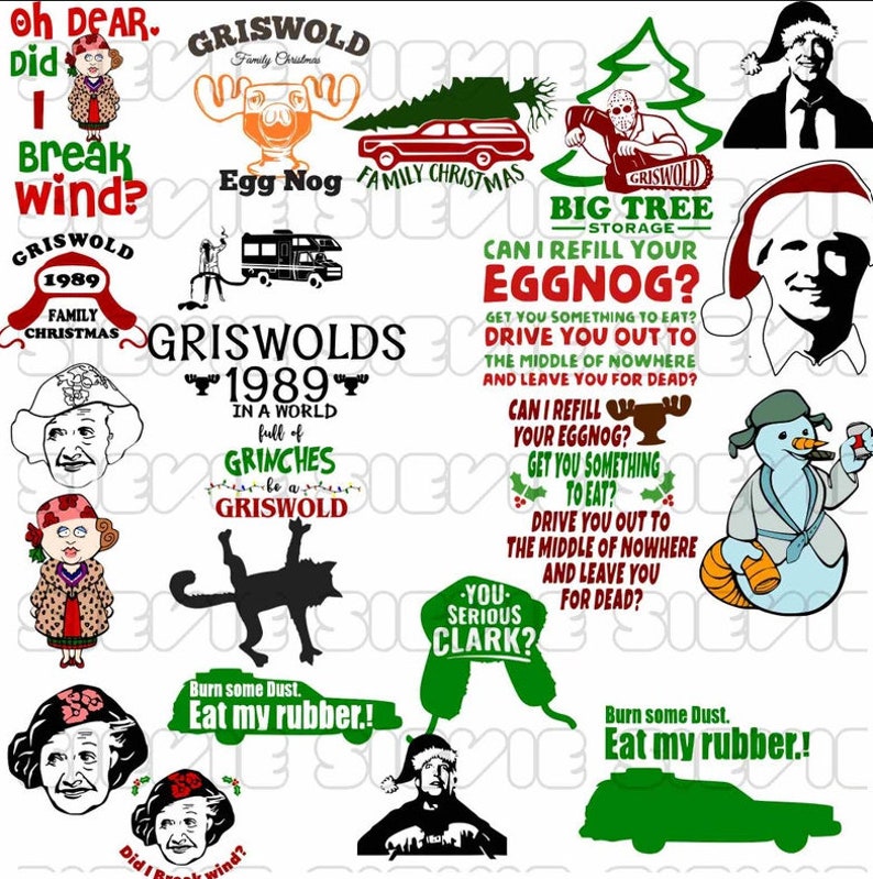 90 Files Christmas Vacation PNG SVG Bundle Christmas Vacation Etsy