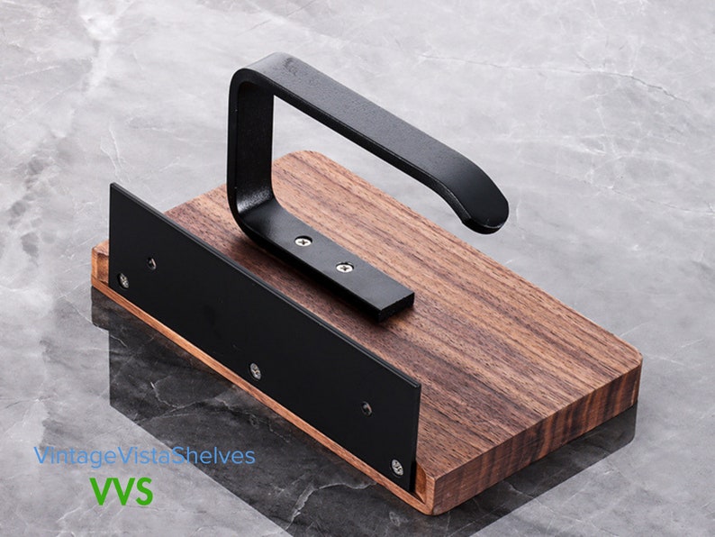 Artisanal Black Walnut Toilet Paper Stand: Elegant Wooden Holder with Creative Solid Wood Design for a Stylish and Functional Bathroom Décor 画像 2