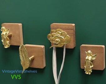 Handmade Wall Hooks: Brass Modern Minimalist Cloud Light Luxury Angel Entrance Door Porch Home Decoration with Minimalist Wall Hooks