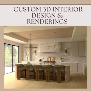 Custom 3D Renderings for Designers and Homeowners Interior Design Services E-DESIGN Virtual Decoration
