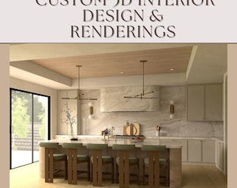 Aangepaste 3D-renderings voor ontwerpers en huiseigenaren Interieurontwerpdiensten E-DESIGN Virtuele decoratie