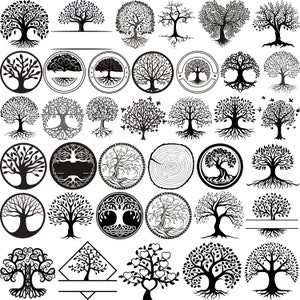 Tree of Life SVG Bundle, Family Tree Svg, Tree of Life Clipart, Tree ...