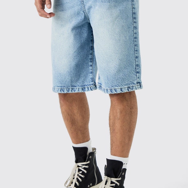 Men's denim jean shorts, High Street Denim Shorts, Minimalist Casual  Streetwear, Trendy, men's denim shorts.