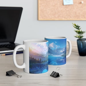 Custom Mountain Coffee Mug, Natural Scenery Mug, Wilderness Tea Cup, Original Nature Mug, Gift for Outdoorsy People, Fun Gift for Everyone