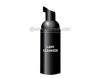 Lash Cleanser - Digital Illustration