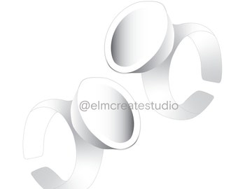 Lash Extension Glue Rings - Digital Illustration