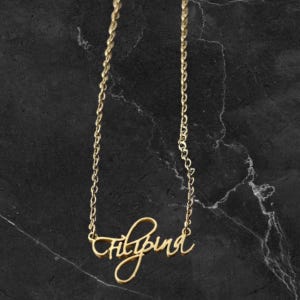 Colar com pingente de aço inoxidável banhado a ouro 18k filipina