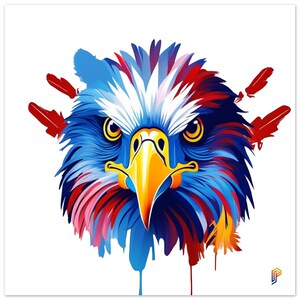 Póster de Agila filipina en color sobre papel mate de primera calidad