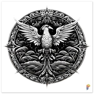 Póster con la insignia de Agila de Filipinas en papel mate de primera calidad