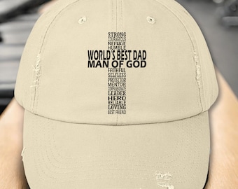 Christian Dad Cap, Man of God, Father's Day Gift