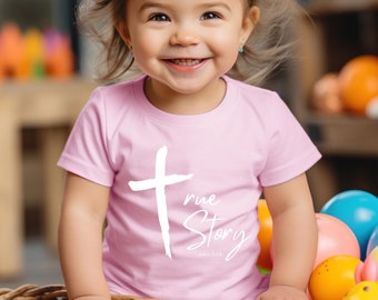 Easter Kids Tee,Christian Toddler Tee,He Is Risen Toddler,Easter Baby Gift,Easter Baby Shirt,Cute Religious Baby Onesies,Easter Kids Clothes