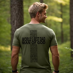 Father's Day Gift,Dad Gift,Best Dad Ever,Mens Christian Shirt,Gift for Christian Men,Dad Birthday Gifts,Gift for Husband, Gift for Him