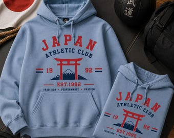 Felpa con cappuccio "Japan Front": design pulito - misto cotone di peso medio, produzione socialmente responsabile, comoda da indossare tutti i giorni.
