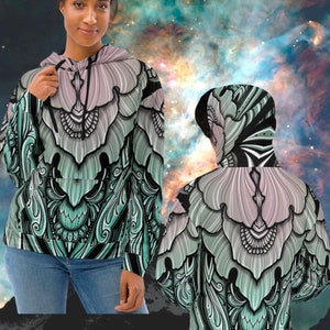 Bluza z kapturem unisex Flower Power